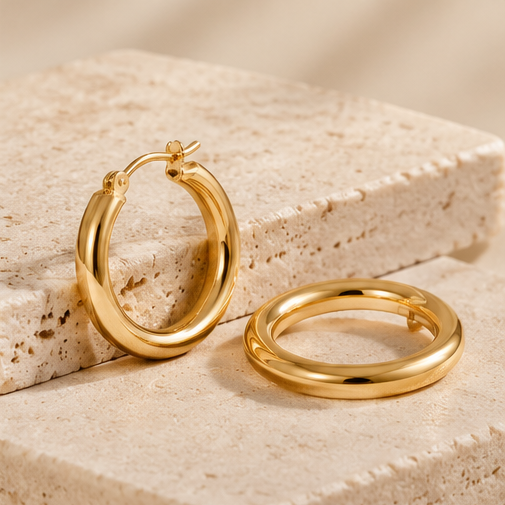 Classic Gold Hoop Earrings