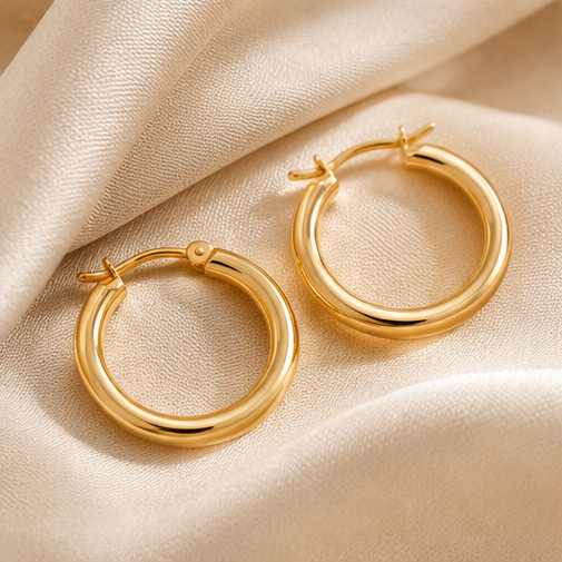 Classic Gold Hoop Earrings
